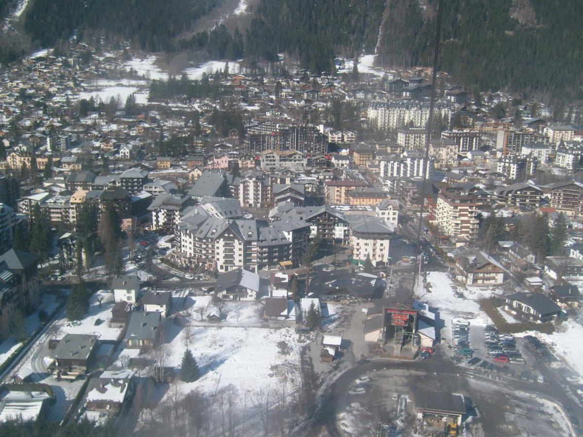 Appartement T2 CHAMONIX CENTRE Balcon Vue MONT BLANC Esterno foto